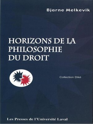 cover image of Horizons de la philosophie dudroit